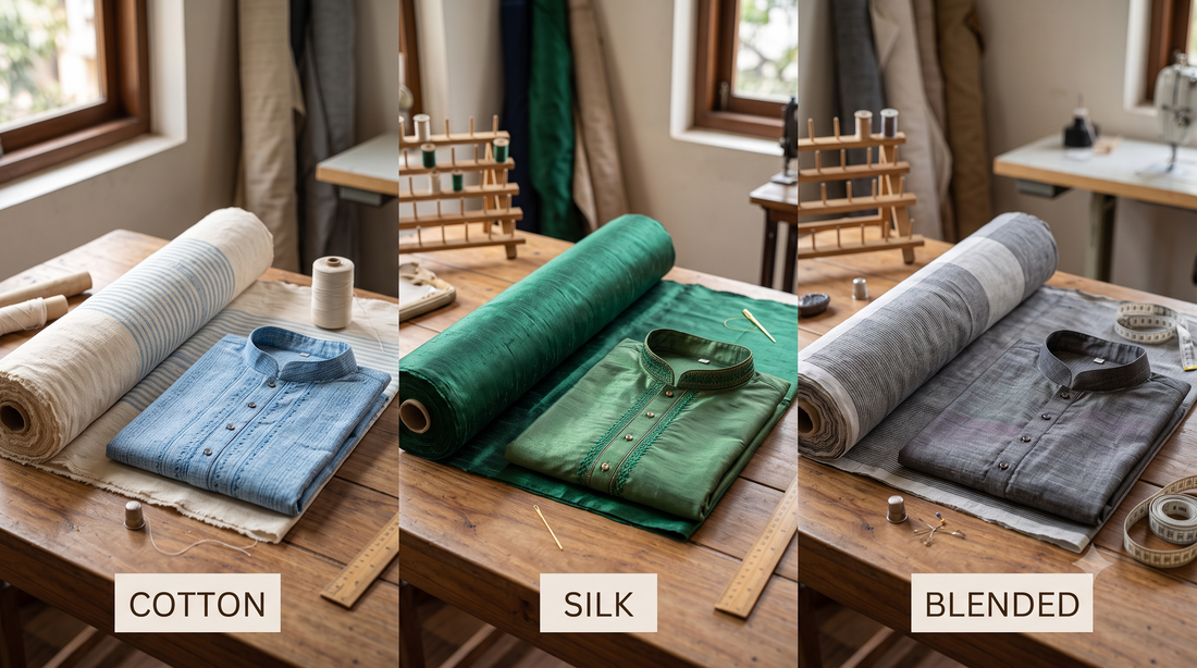 Kurta Fabric Guide: Cotton vs. Silk vs. Blended — What Should You Choose?